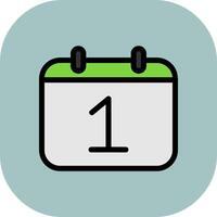 1 Date Icon Design vector