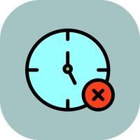 No Time Icon Design vector