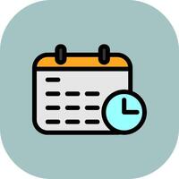 Date And Time Icon Design vector