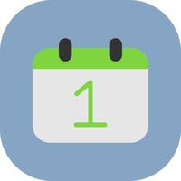 1 Date Icon Design vector