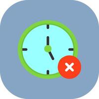 No Time Icon Design vector