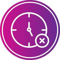 No Time Icon Design vector