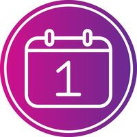 1 Date Icon Design vector