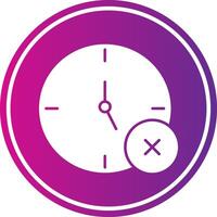 No Time Icon Design vector