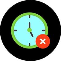 No Time Icon Design vector