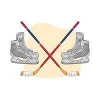 Illustration of hockey vector