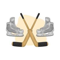 Illustration of hockey vector