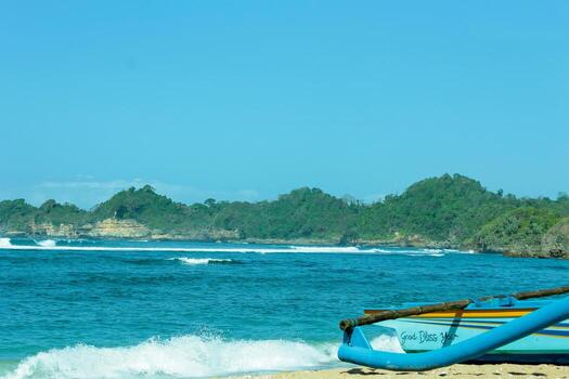 panorámico foto de balaikambang playa en malang distrito, Indonesia, tomado en malang Indonesia añadir en mayo 30 2024