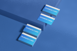Identity Business Card Mockup Template for Professional Branding Design psd