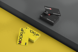 Stylish Background with Name Card Pack for Professional Branding psd