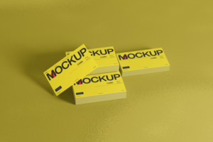 Realistic Scene Card Mockup with Editable Object for Creative Branding psd
