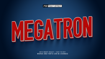 megatron text effect psd
