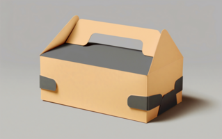 3d render of craft paper mockup template psd