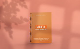 3d rendering notebook mockup psd