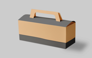 3d render of craft paper mockup template psd
