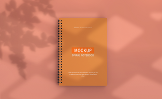 3d rendering notebook mockup psd