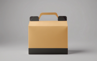 3d render of craft paper mockup template psd