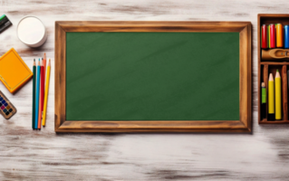 front view of chalkboard mockup design psd