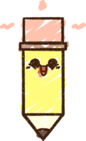 a pencil with a hat on it, with a smile face png