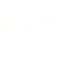 a white cat with a heart on its face png