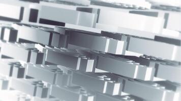 Grayscale abstract geometric technology motion background animation - patterned effect with gently moving geometric shapes. Seamless loop and full HD. video