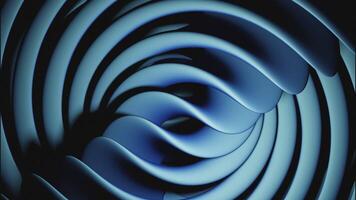 lento Moviente azul antecedentes. diseño. retorcido tiras de pequeño Talla despacio Moviente en diferente direcciones en abstracción. video