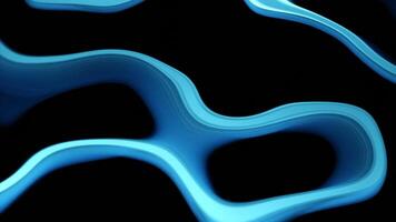 Liquid pattern of moving lines. Design. Linear 3d spots move with liquid effect. Pattern of liquid lines moving on black background video