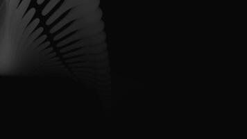Abstract animation of monochrome small beads rotating and moving one by one. Design. Black and white spinning 3D shapes. video