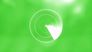 Animation of rotating radar line. Motion. Simple navigation radar on colored background. Animated background with circle and rotating navigation line on radar video