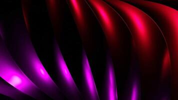 Animation of colorful curved lines moving in tangle. Design. 3D lines move in flow in plexus. Visual illusion of intertwining lines video