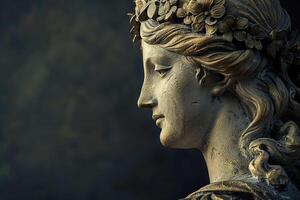 diosa estatua antecedentes foto