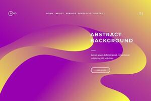 Modern Abstract Background with Purple and Yellow gradient color scheme. These backgrounds can be used for a variety of purposes, including websites, presentations, and marketing materials vector