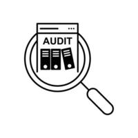 Audit icon. Simple element from audit collection. Filled Audit icon for templates, infographics and more. vector
