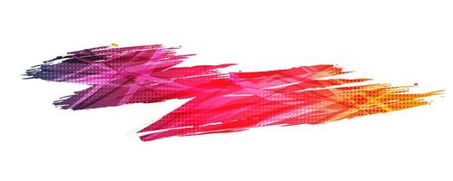 Abstract Sport Background with Blue and Red Gradient Brush Background. Grunge Brushstroke Element with Halftone Effect for Poster or Banner Design vector