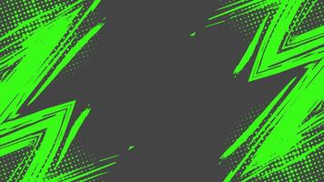 Abstract Sports Background with Green and Gray Brush Texture and Halftone Effect. Grunge Background for Banner or Poster Design vector