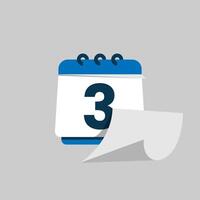 change of date on the calendar, number of days left concept illustration flat design. simple modern graphic element for empty state ui, infographic, icon vector
