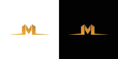Modern and Unique letter M initials logo design vector