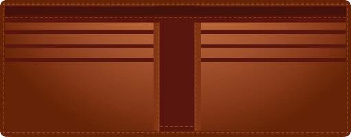 Wallet in brown color for collecting money illustration vector