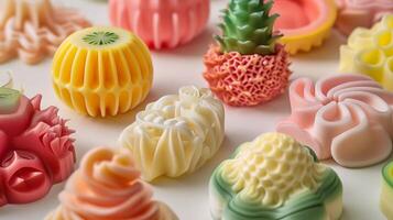 Colorful Abstract Fruit-Inspired Soap Bars in Different Shapes and Designs photo