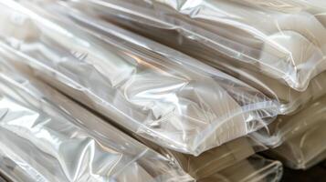 Transparent Plastic Packaging Material for Storage and Shipping photo