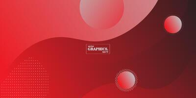 Abstract dark red geometric circle gradient illustration background with 3d look and simple pattern. Cool and luxurious design. Eps10 vector