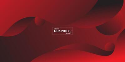 Colorful geometric wave background. Dark red color elements with liquid gradient pattern. Dynamic shape composition, Eps10 vector