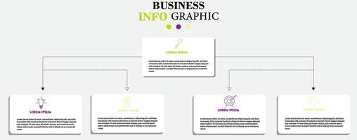 Infographic design business template with icons and 5 options or steps. vector