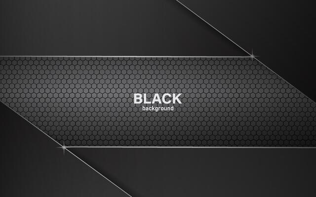 Abstract black navy silver background overlapped with hexagon mesh pattern modern futuristic technology illustration, eps 10.