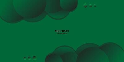 Dark green dynamic gradient illustration background with simple curve and circle pattern style. Cool design. Eps10 vector