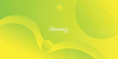 Colorful geometric wave background. Green color element with dot line pattern. Dynamic shape composition, Eps10 vector
