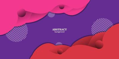 Abstract 3D art background design with purple and red combination wave pattern. Eps10 vector