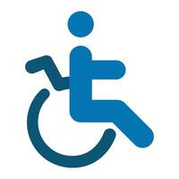 Patient in wheelchair icon design vector