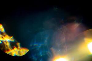Multicolored highlights. for overlay to create a festive, vibrant effect photo
