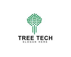 Logo design digital tree, modern, tree tech. logo design icon, symbol, , creative idea. vector